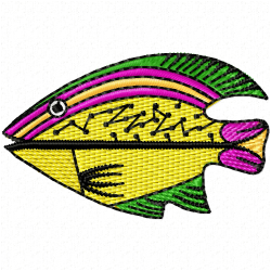 Fishes Embroidery Design 5
